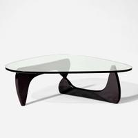 Isamu Noguchi (American, 1904-1988) IN-50 Ebonized Wood and Glass Coffee Table, Herman Miller, USA, designed 1944, the present lot circa 2000