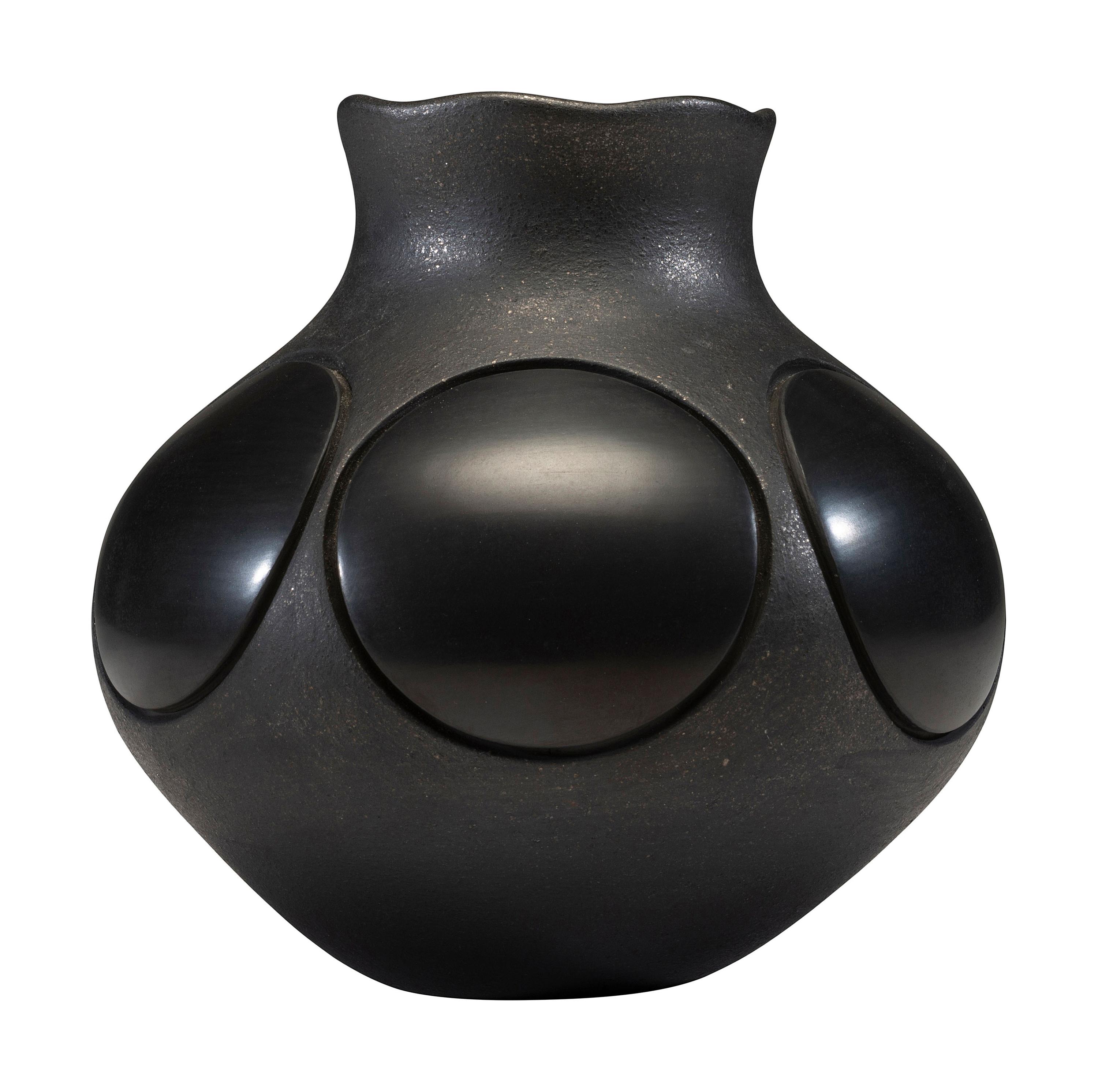 Micaeous Blackware Pottery Jar