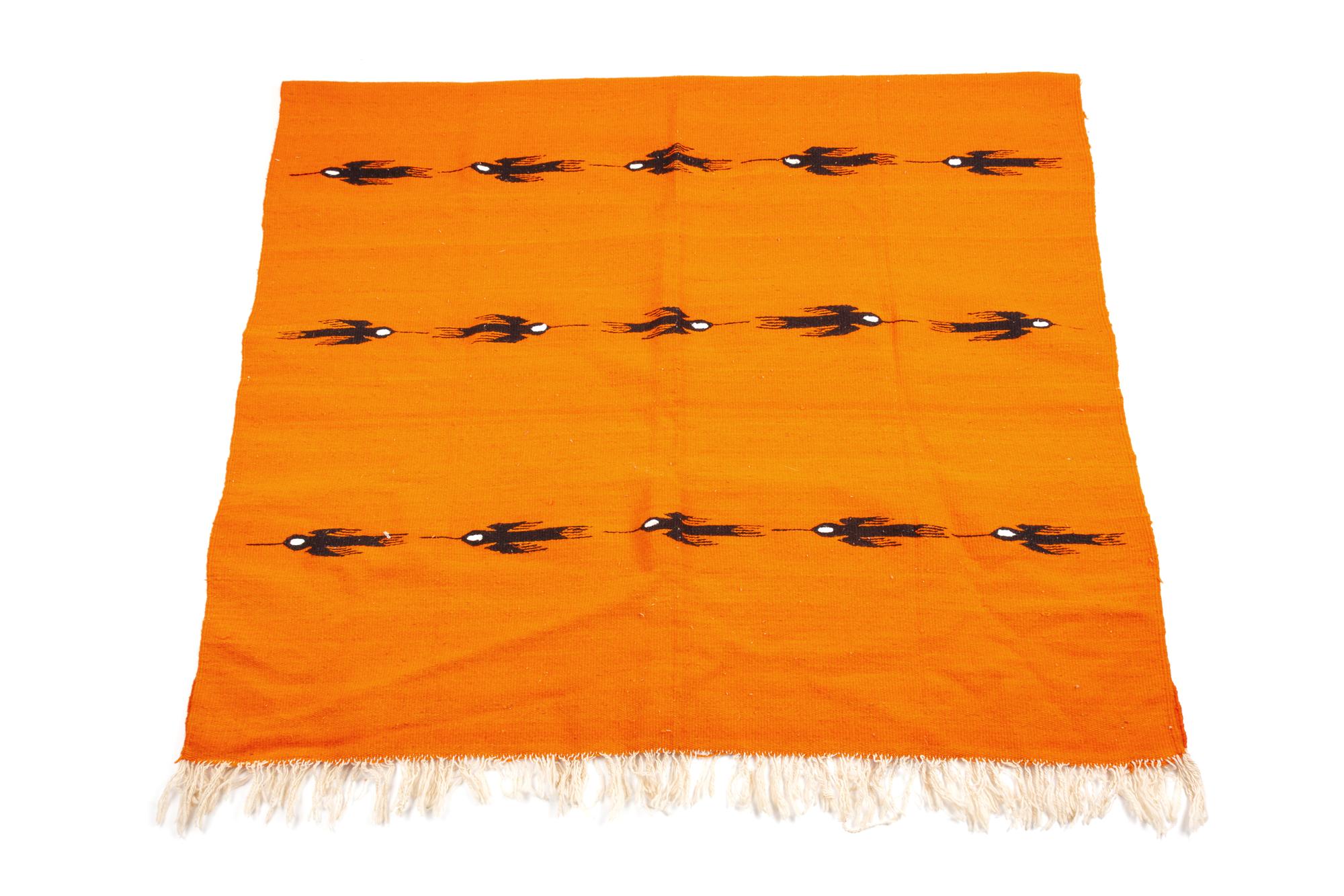 A Mexican Woven Wool Blanket