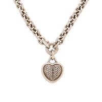 Kieselstein-Cord, Sterling Silver Heart Necklace and Earrings