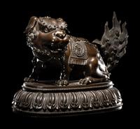 A Bronze Figure of a Fu Lion