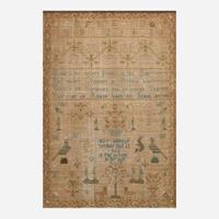 A group of four English needlework samplers early 19th century