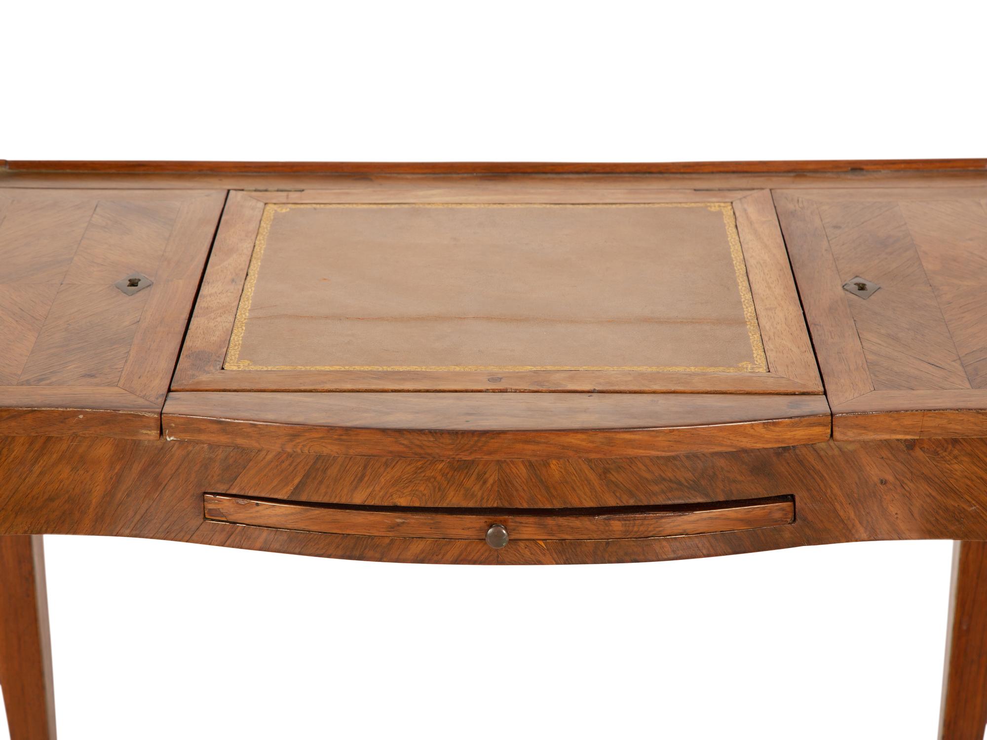 A Louis XV Style Walnut Writing Table