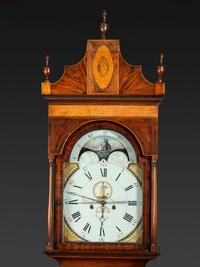 A Federal Inlaid Mahogany Tall Case Clock