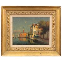Antoine Bouvard (French, 1913-1972) — A Pair of Venetian Scenes