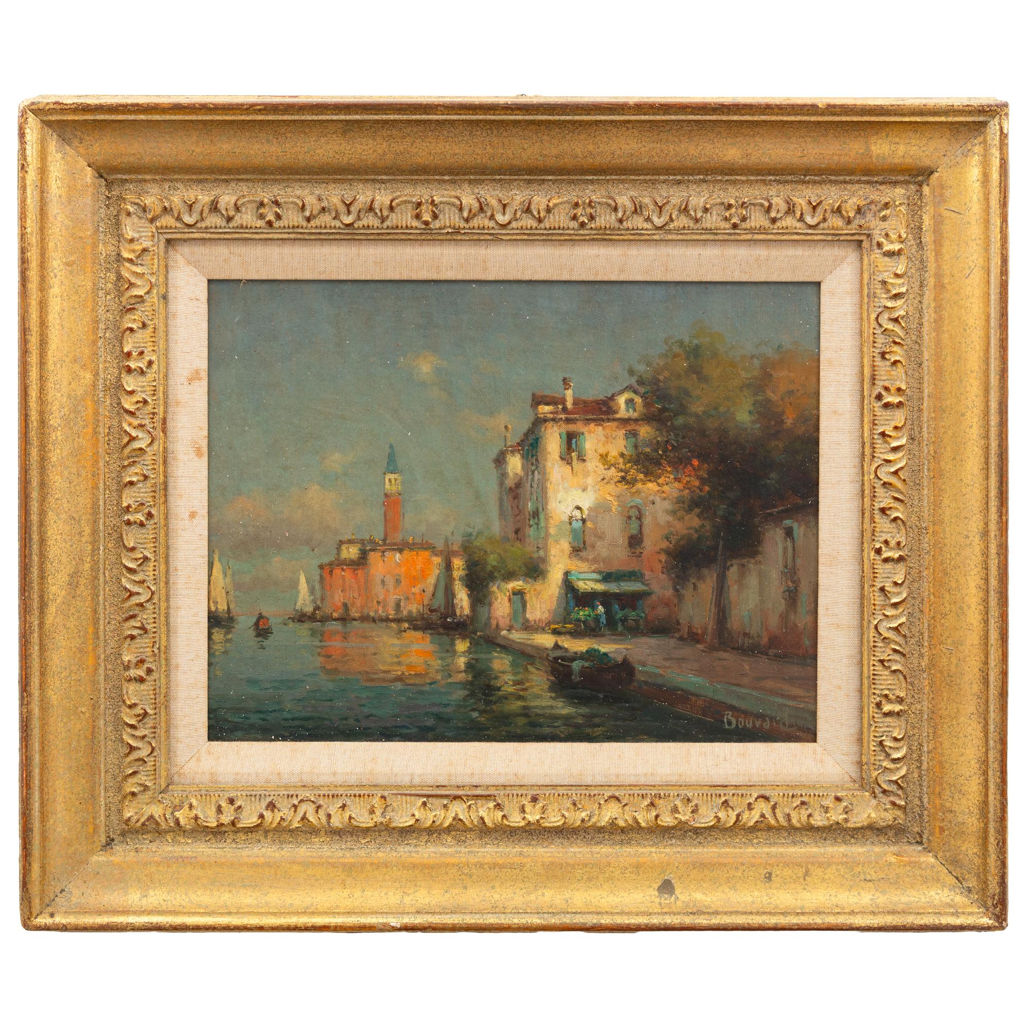 Antoine Bouvard (French, 1913-1972) — A Pair of Venetian Scenes
