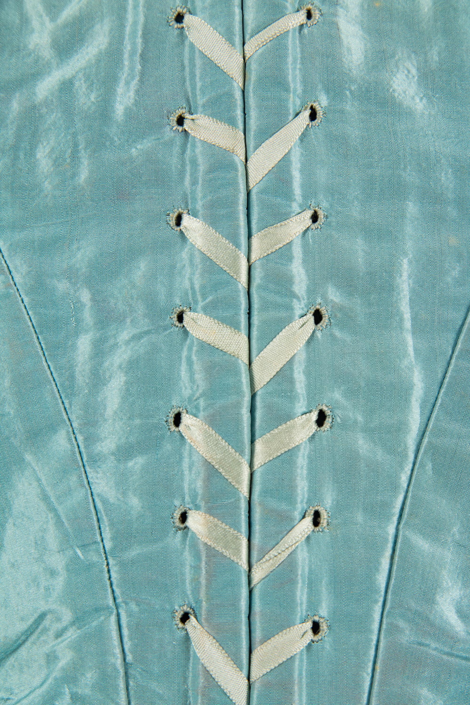 Four "Swiss Waist" Bodices and Corselets, 1860s