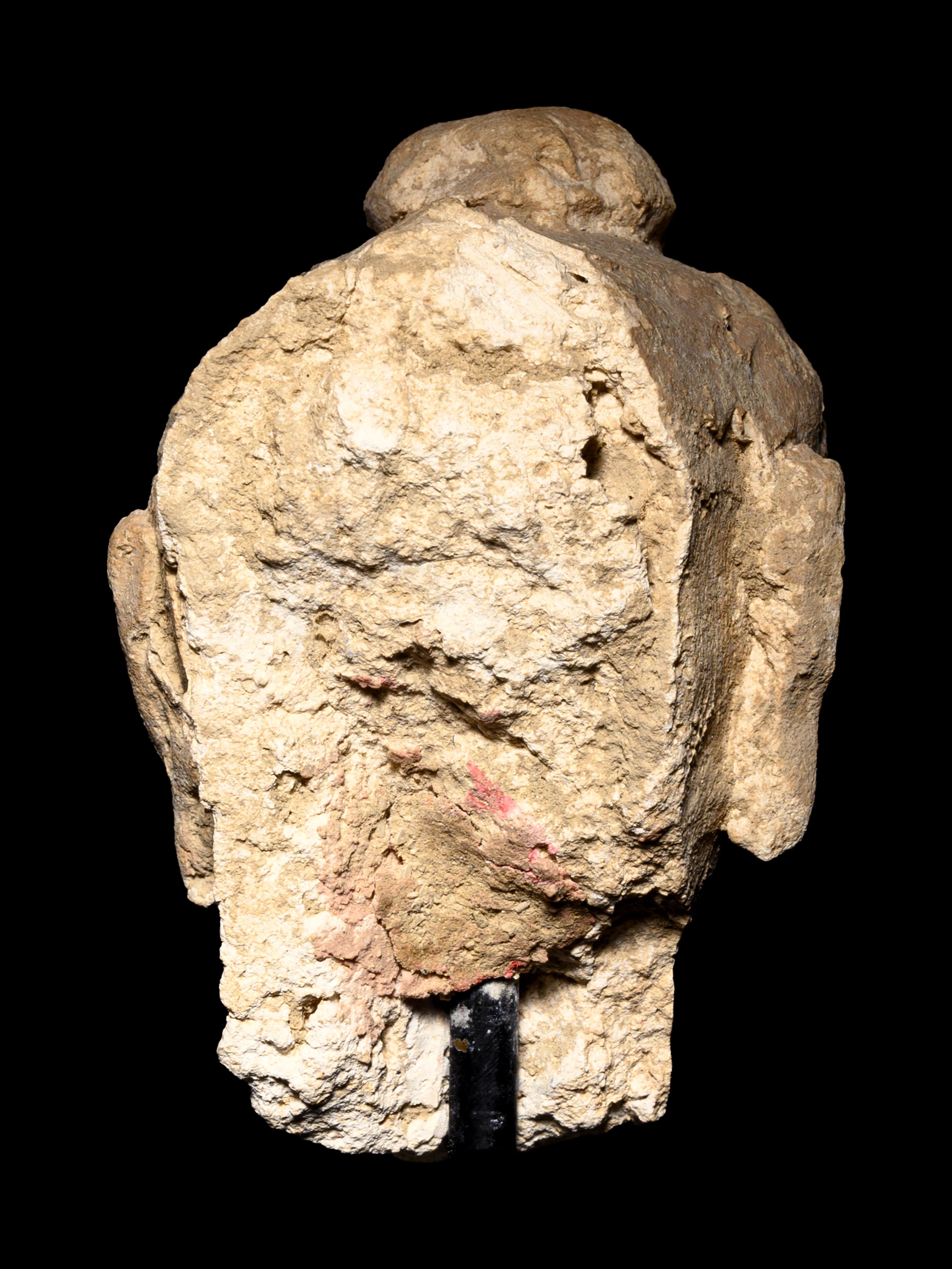 Four Gandharan Fragmentary Stucco Heads and One Bust
