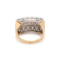 BICOLOR GOLD AND DIAMOND RING