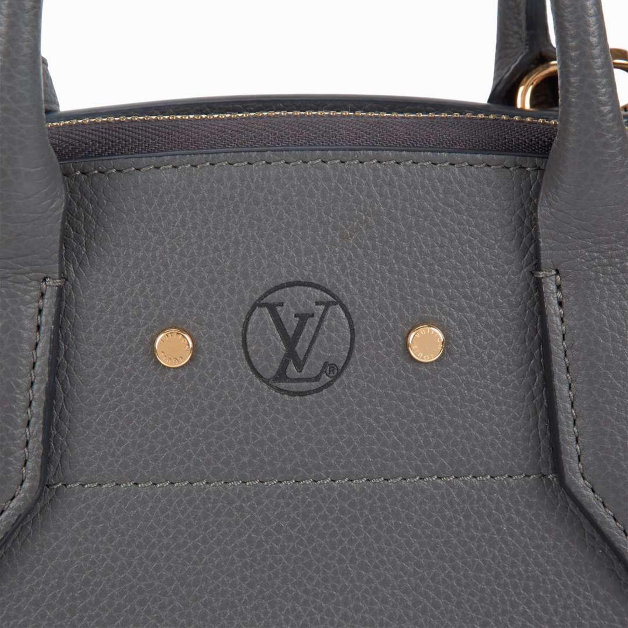 A Louis Vuitton Gray Calf Leather City Steamer MM Louis Vuitton
