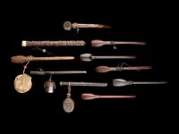 Ten Japanese Wood Portable Writing Sets, Yatate