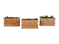 A Group of Three Terracotta Planters