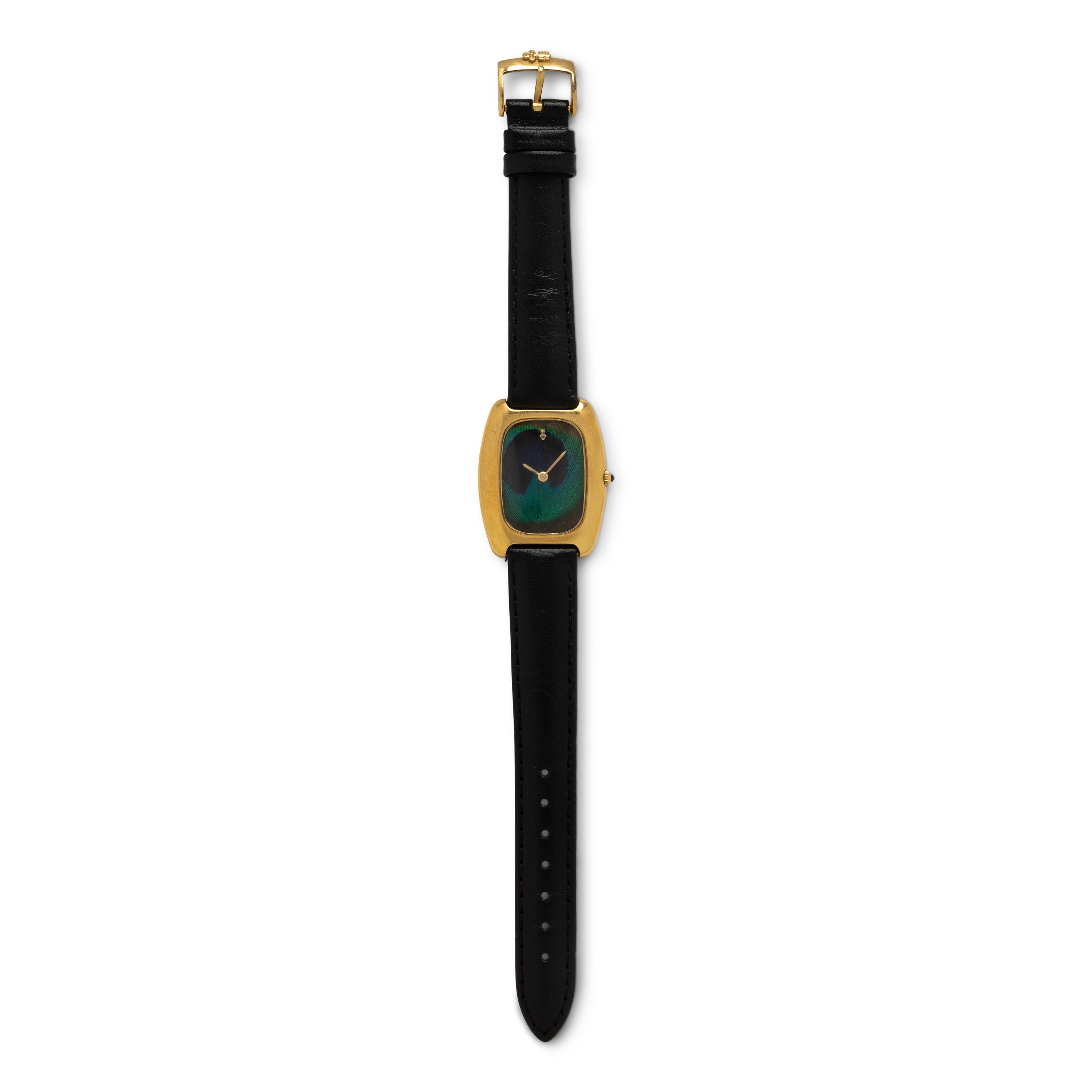 Corum, Ref. 57126, 18K Yellow Gold Peacock Feather Watch
