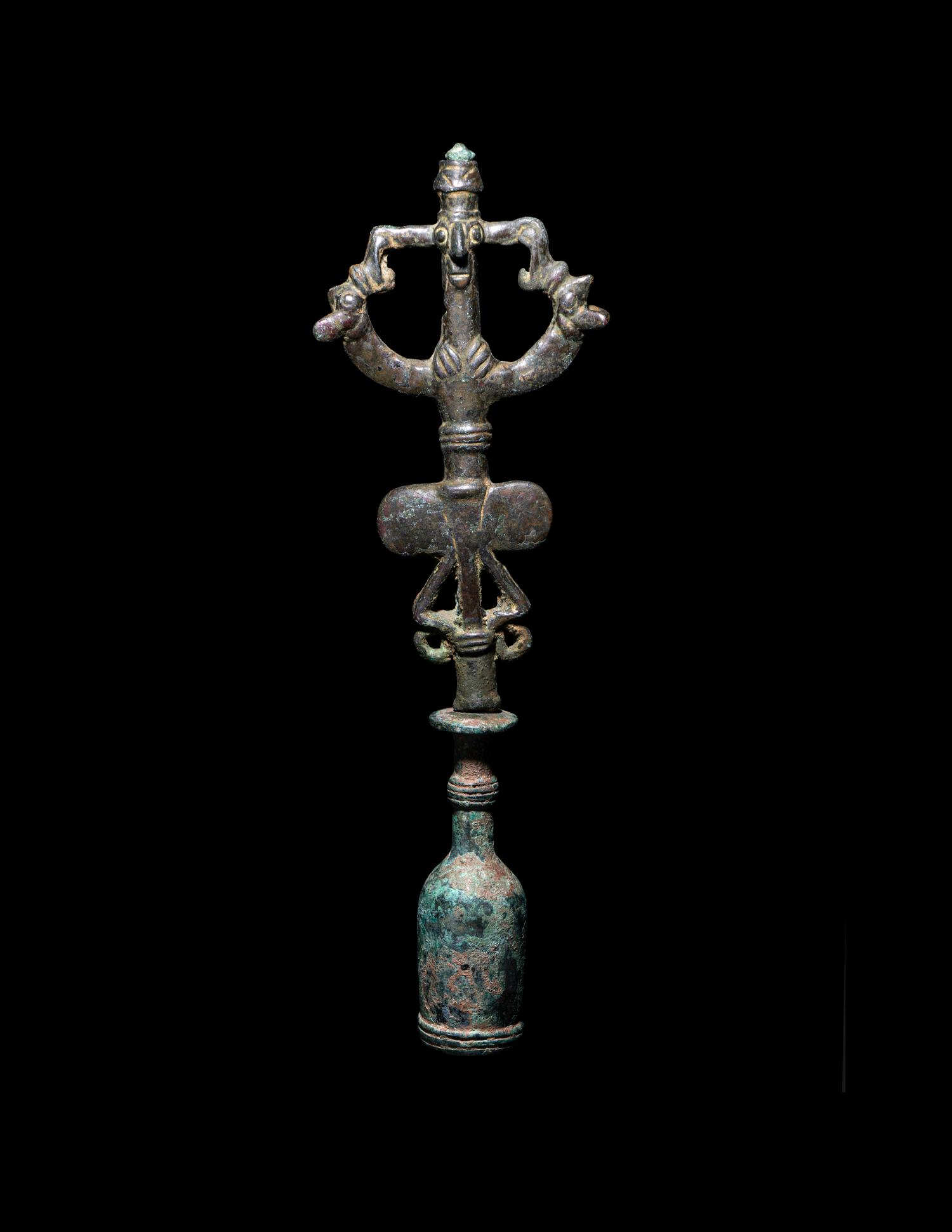 A Luristan Bronze Finial with The Master of the Animals