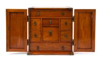 A Chinese Huanghuali Medicine Cabinet, Yaoxiang Height 14 3/4 x width 13 3/4 x depth 8 7/8 inches. — EARLY-MID QING DYNASTY