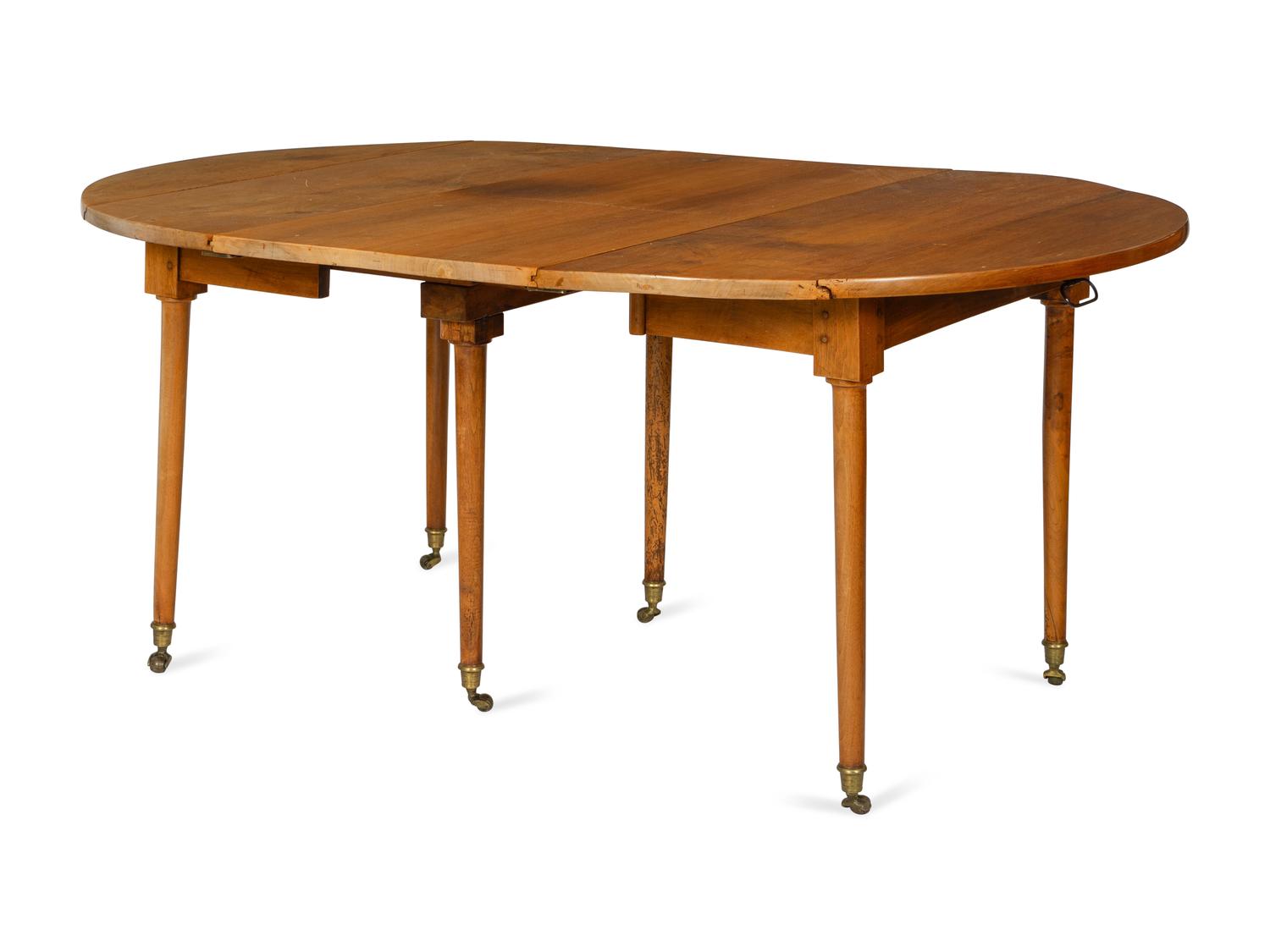 A Directoire Walnut Dining Table