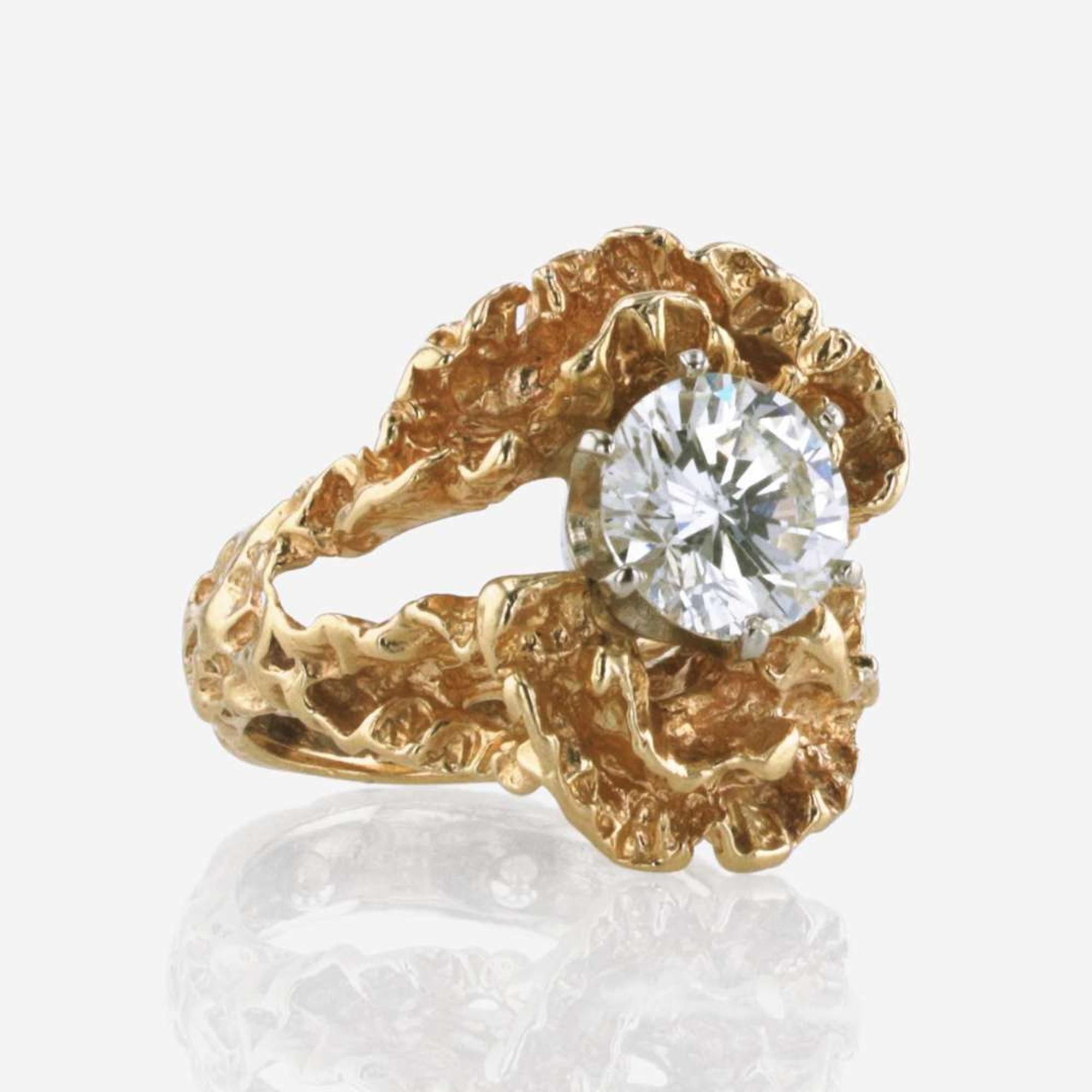 A Round Diamond Ring 2.95 Carat Round Brilliant Diamond, GIA Certified