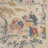 A Large Chinese Kesi Silk 'Hundred Boys' Panel, Circa 1880 — 清晚期 緙絲百子圖大挂賬