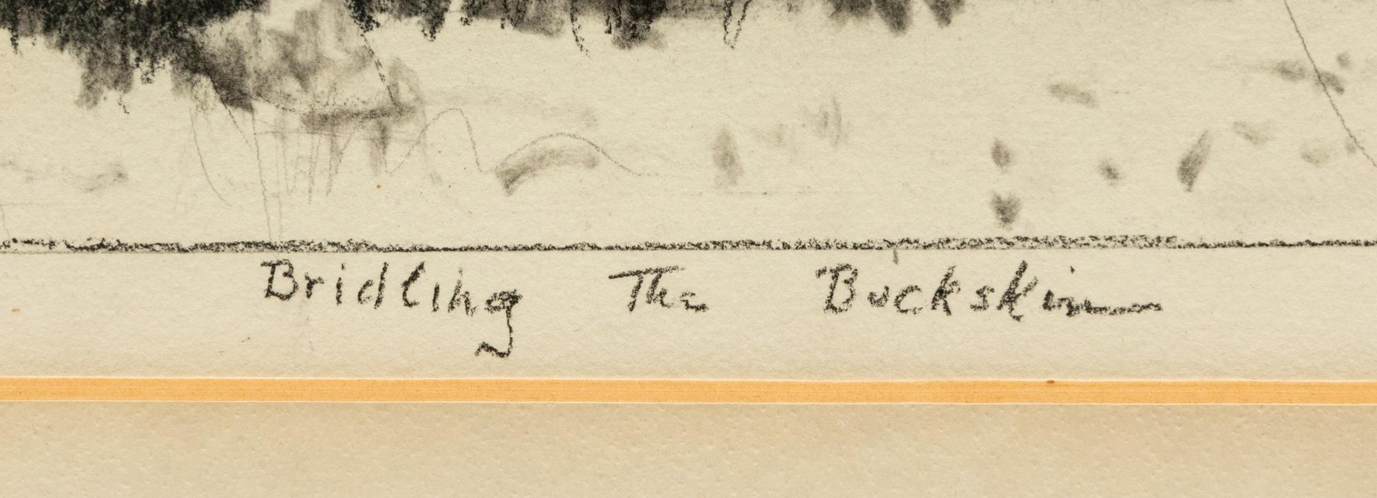 Bridling the Buckskin