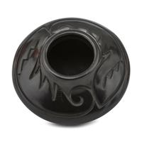 Carved Blackware Jar
