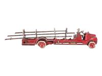 Two Cast Iron Fire Engine Toys