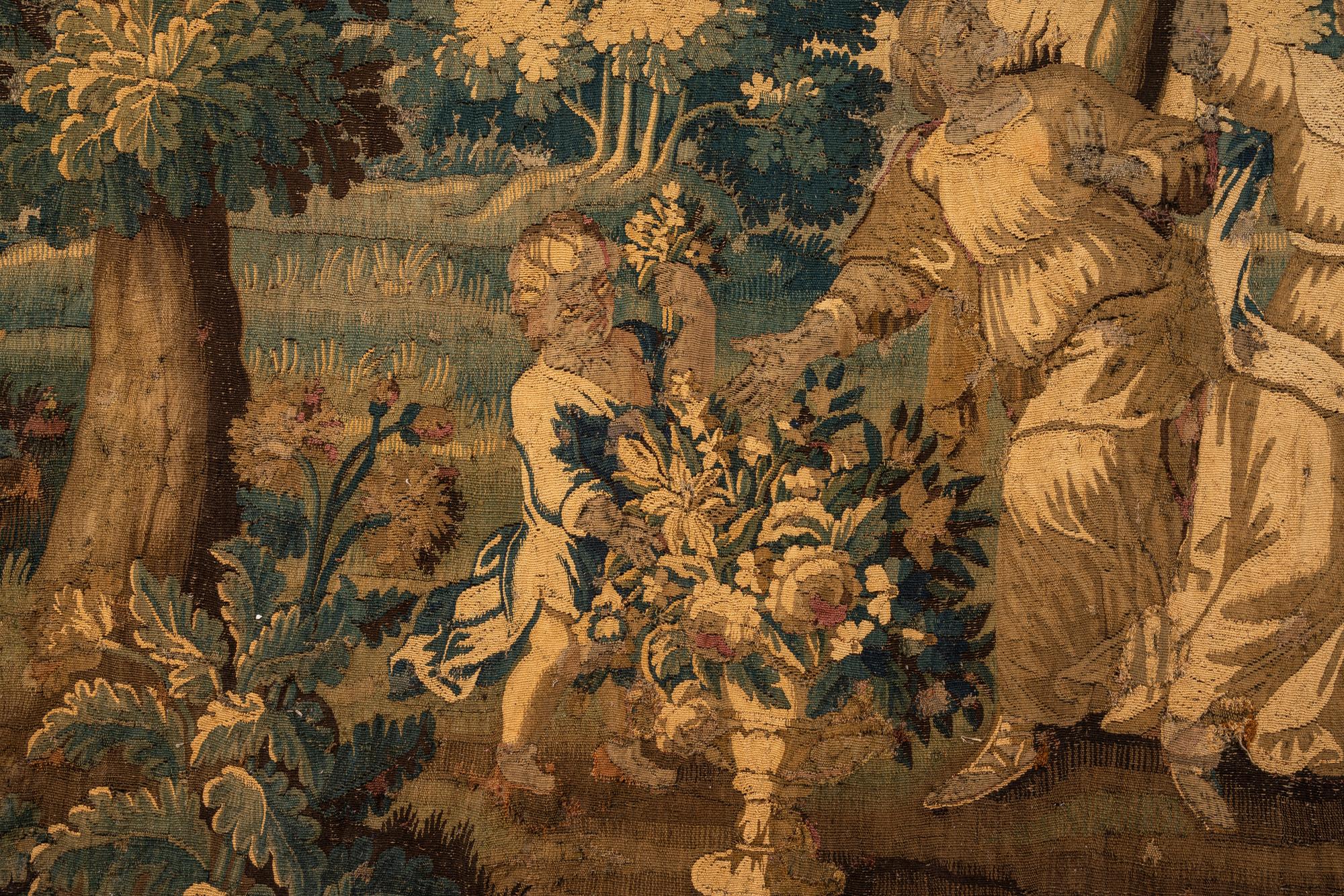 A Flemish Verdure Wool Tapestry