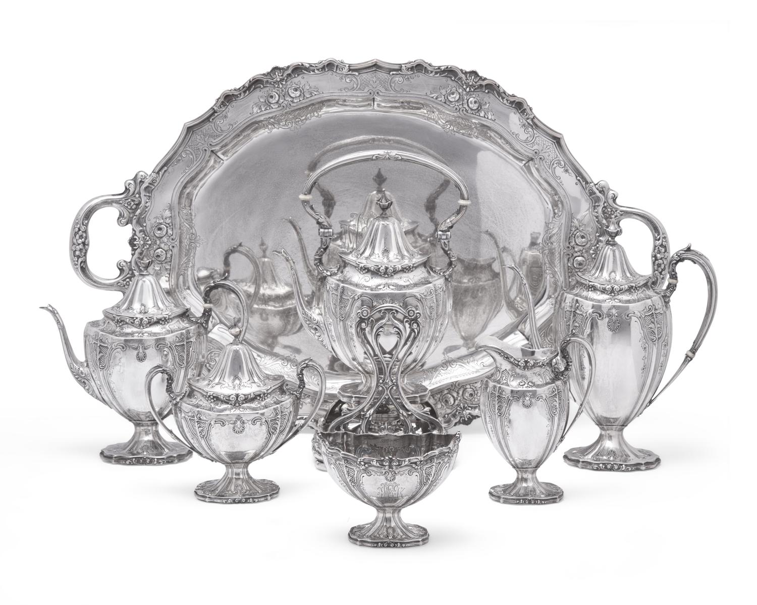 An American Silver Seven-Piece Tea and Coffee Service