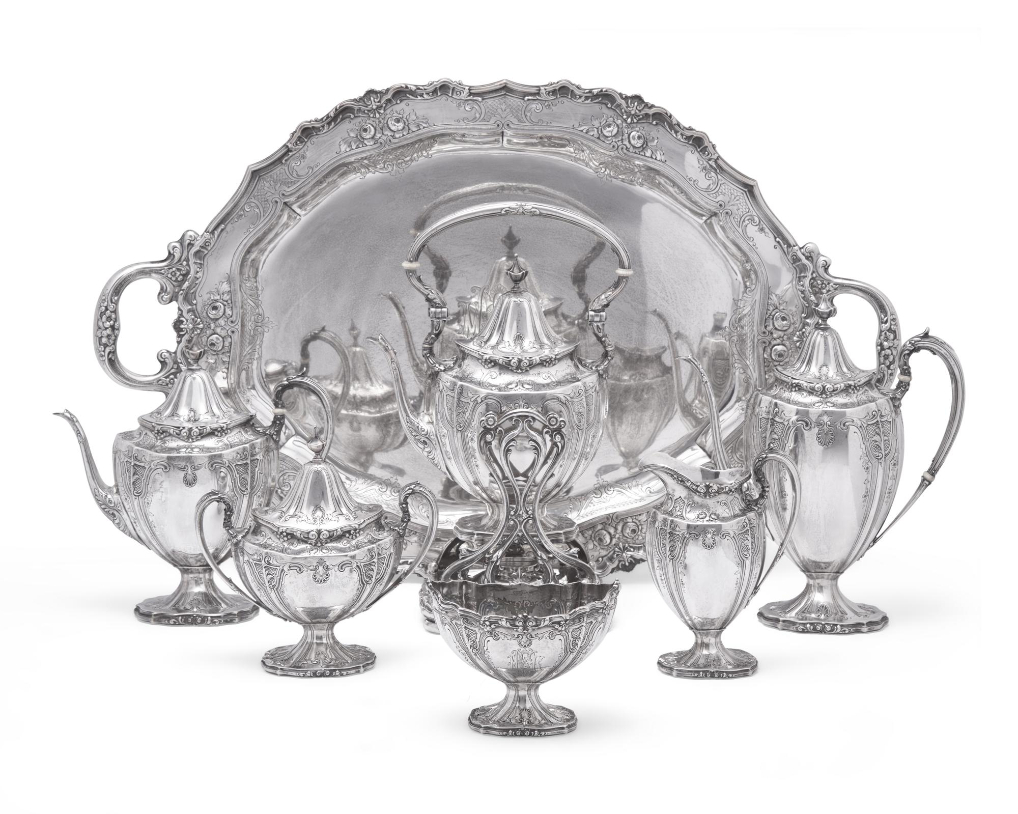 An American Silver Seven-Piece Tea and Coffee Service