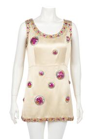 Chloé Mini Dress with Faceted Pod Appliques, 1960-70s