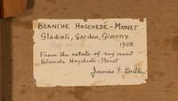 Jardin de Glaïeuls, Giverny, 1928