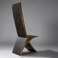 Sculptural bronze chair Veretia Vilona, USA
