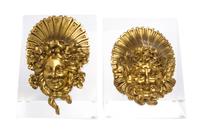 Two Louis XV Style Gilt Bronze Mounts Height of largest mount 8 1/2 inches. — 20TH CENTURY
