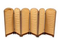 A Pair of Leather Folding Screens