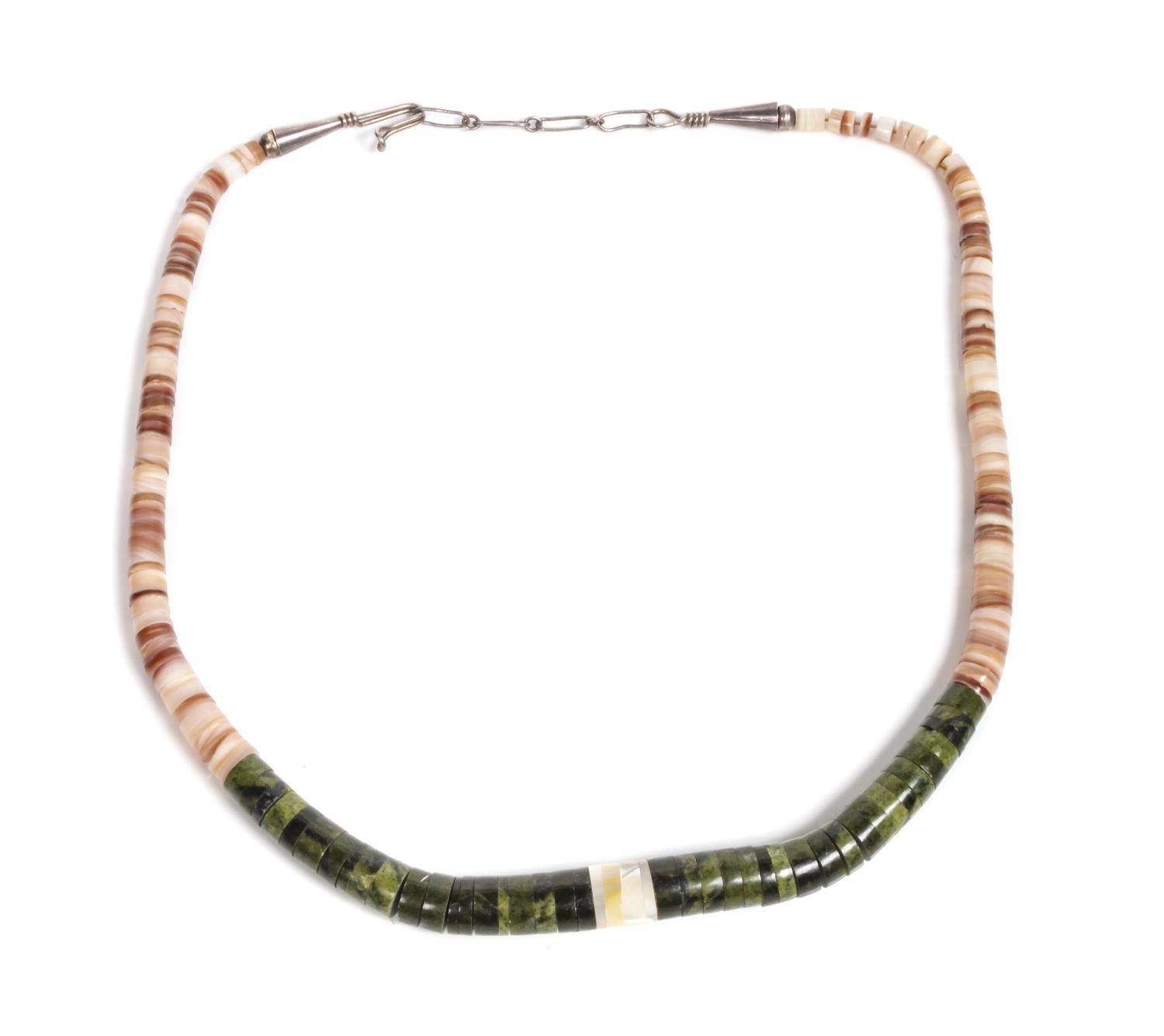 Northwest Coast Heishi Necklace Length 18 inches