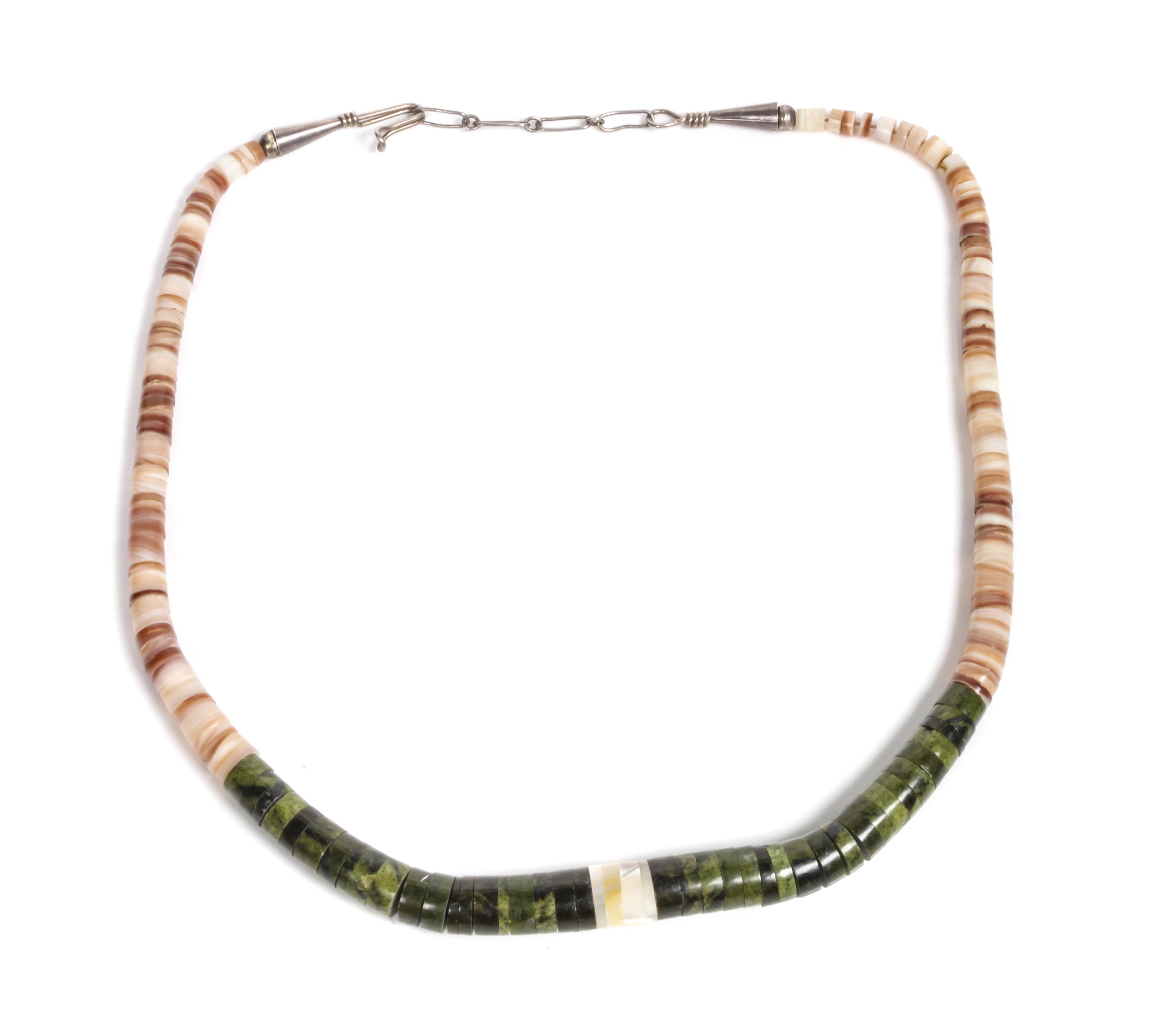 Northwest Coast Heishi Necklace Length 18 inches