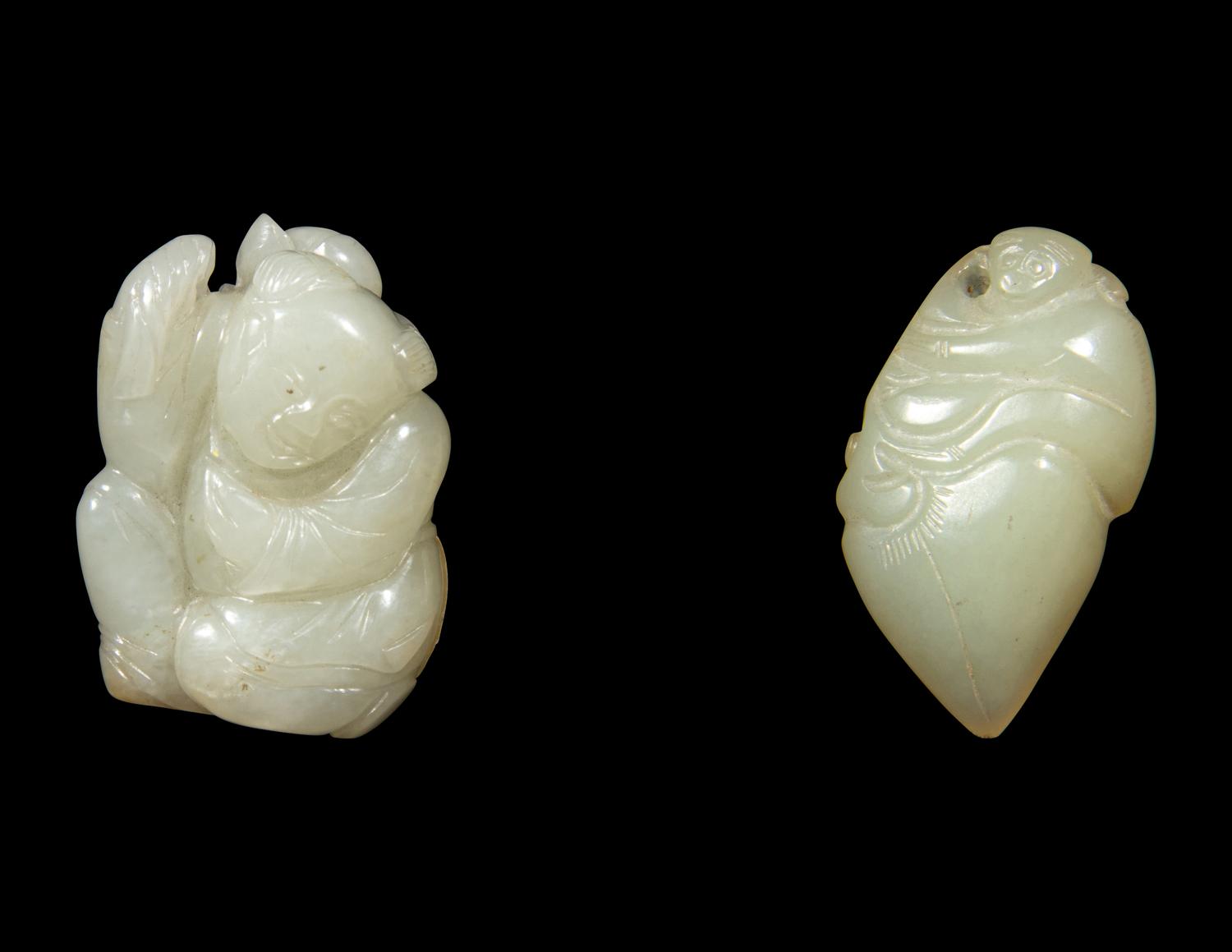 Four Chinese Jade and Jadeite Figures