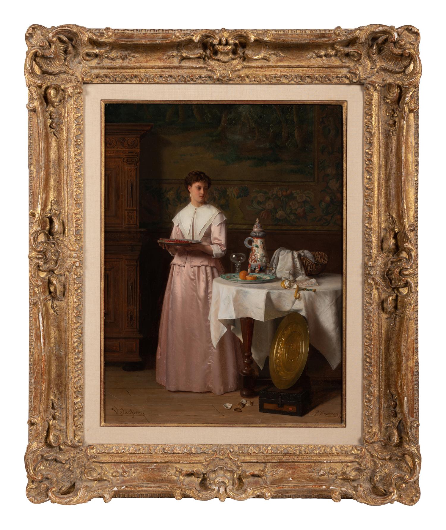 Woman in Sumptuous Interior