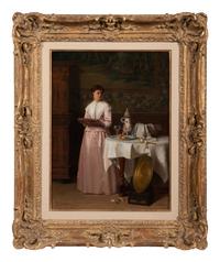 Woman in Sumptuous Interior