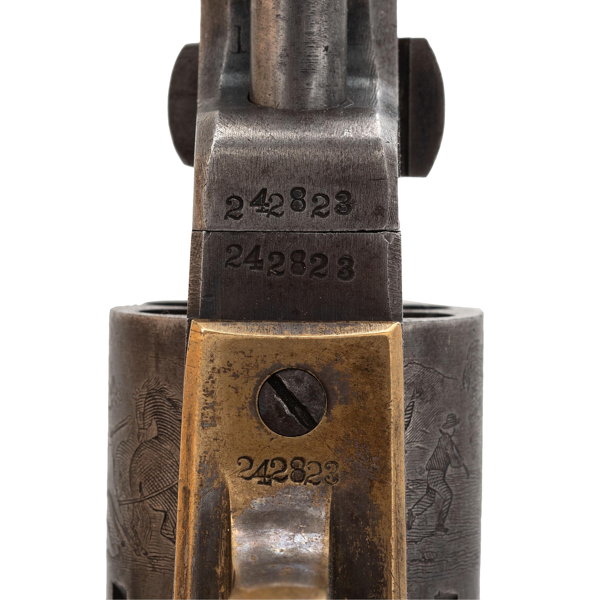 Colt Model 1849 Pocket Revolver Inscribed to Capt. John S.H. Doty - KIA at Peachtree Creek