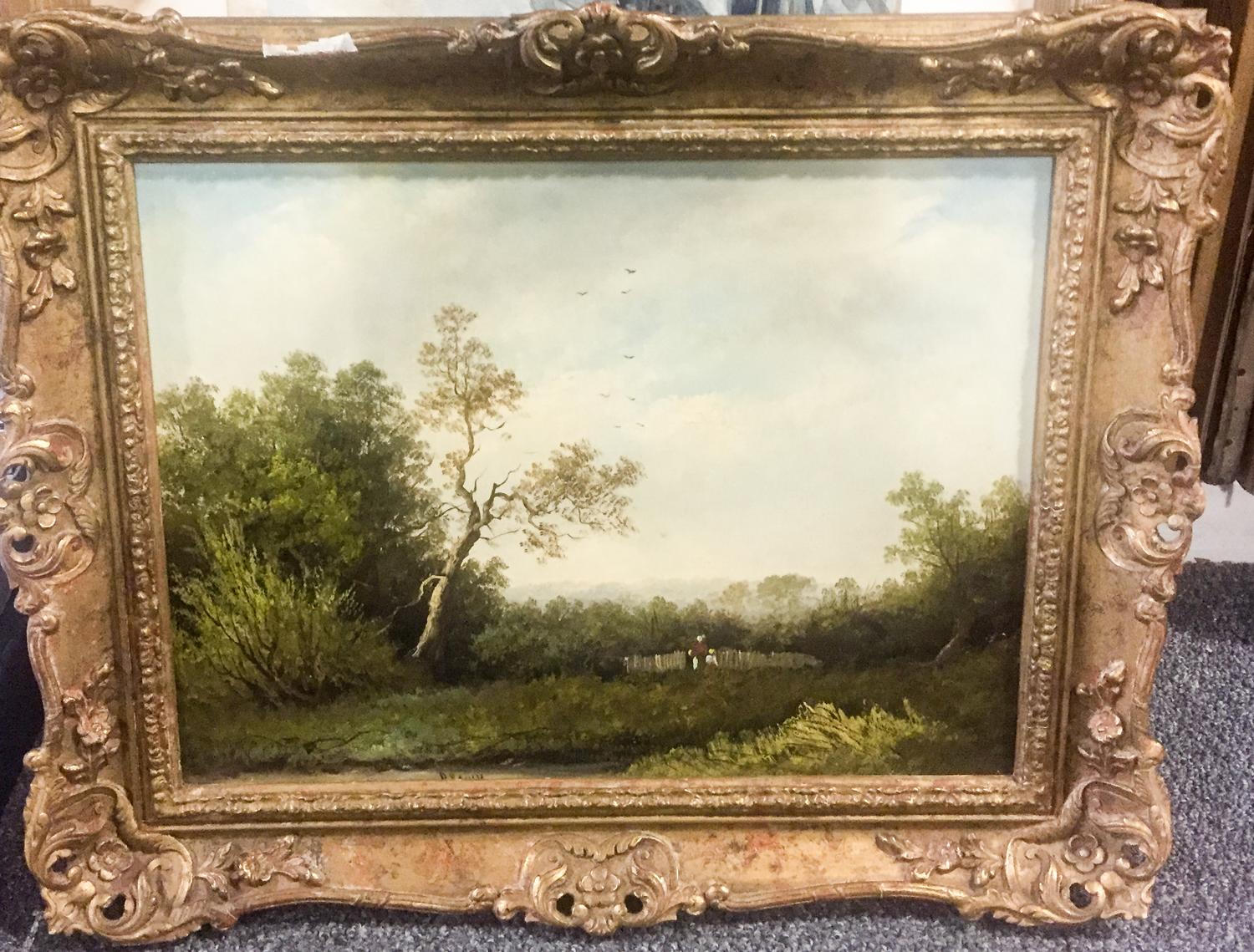 Artist Unknown, (Continental, 20th century), Figures in a Landscape