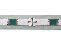 Sioux Beaded Hide Blanket Strip