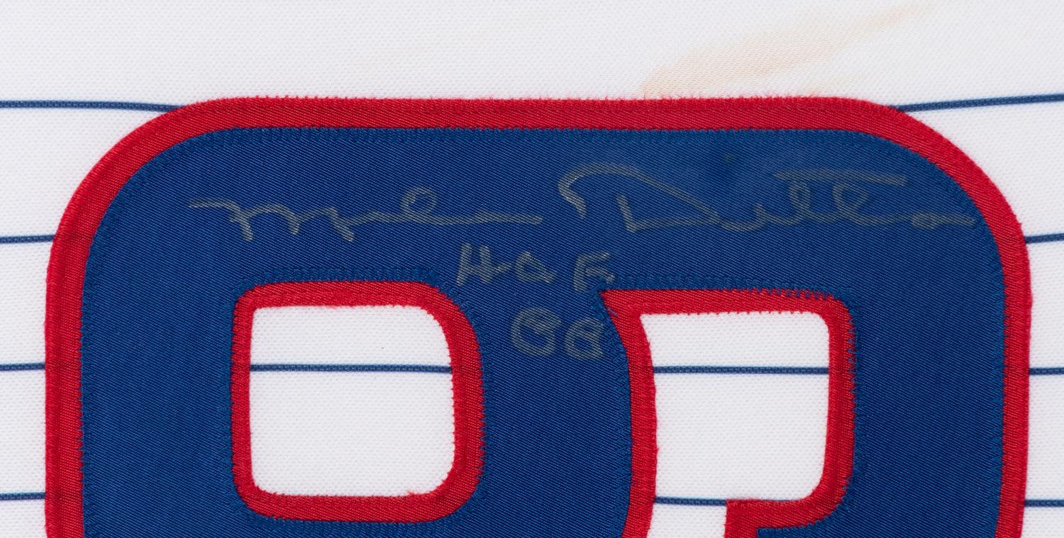 A Mike Ditka Chicago Cubs Signed Autograph Ceremonial Baseball Jersey Presentation Formerly Displayed at Mike Ditka’s Restaurant