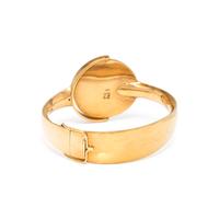 MODERNIST, YELLOW GOLD BANGLE BRACELET