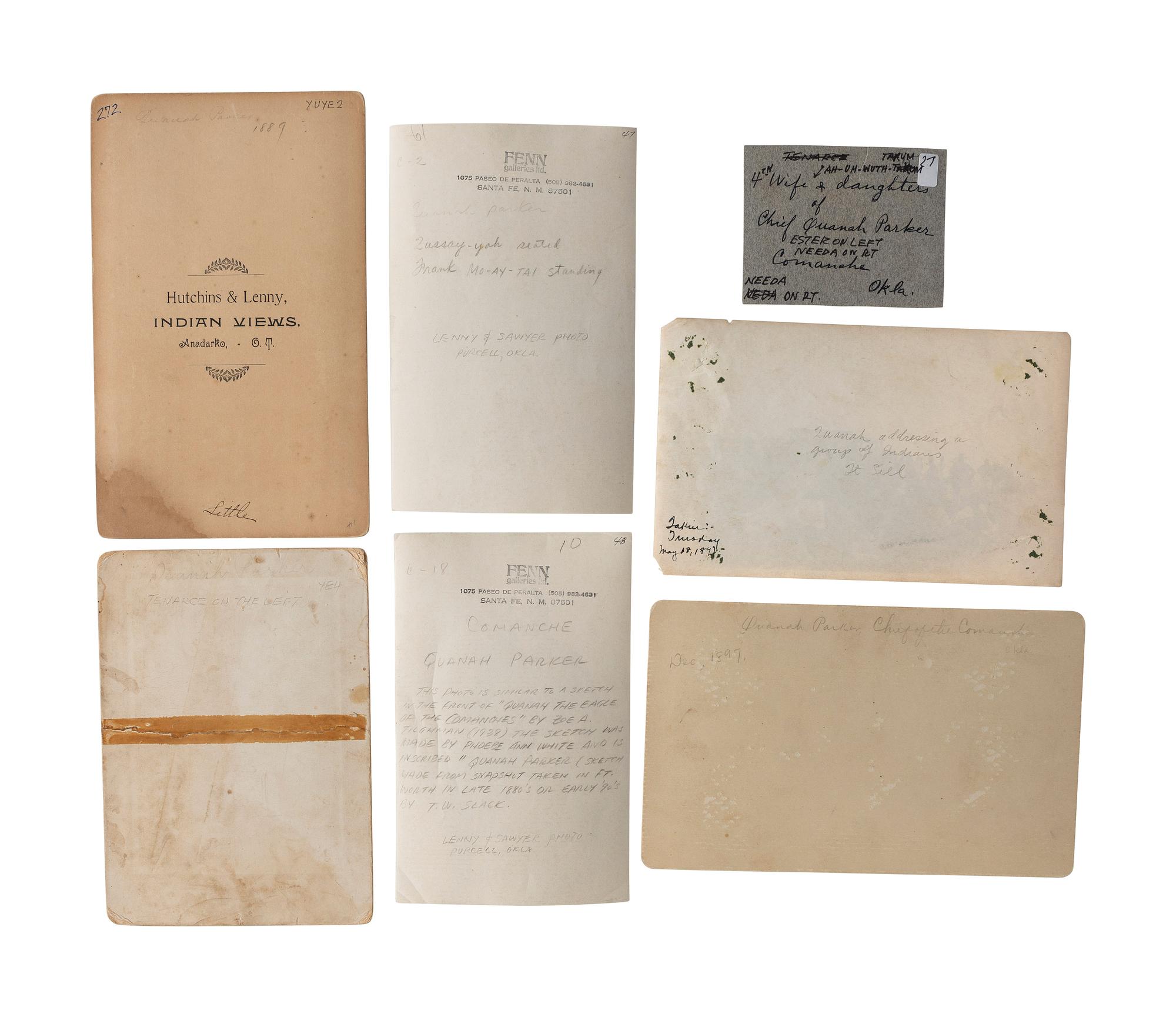 An Exceptional Collection of Quanah Parker (1845-1911) Photographs
