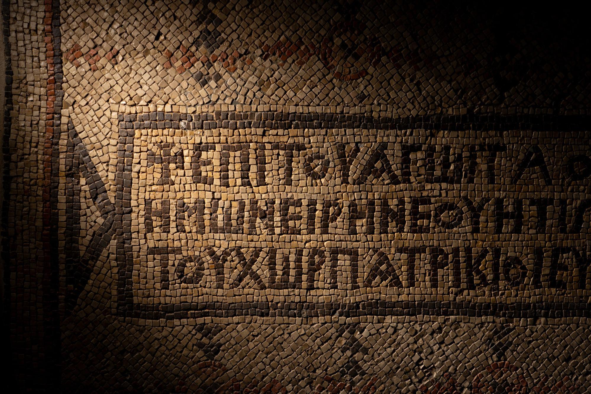 A Byzantine Mosaic with Inscription