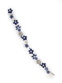 VAN CLEEF & ARPELS, SAPPHIRE AND DIAMOND 'FOLIE DES PRÉS' BRACELET