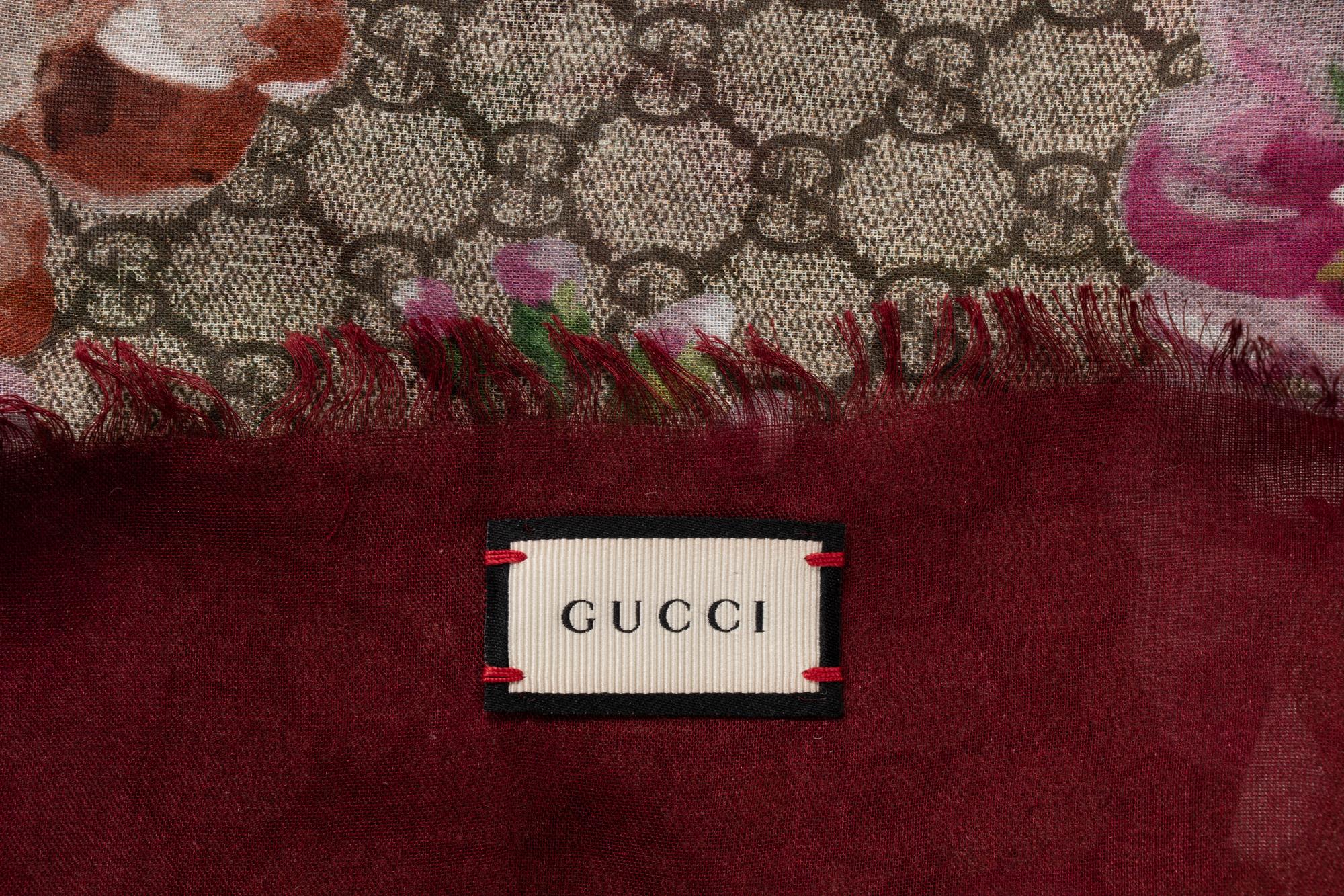 Gucci Printed Silk Scarf