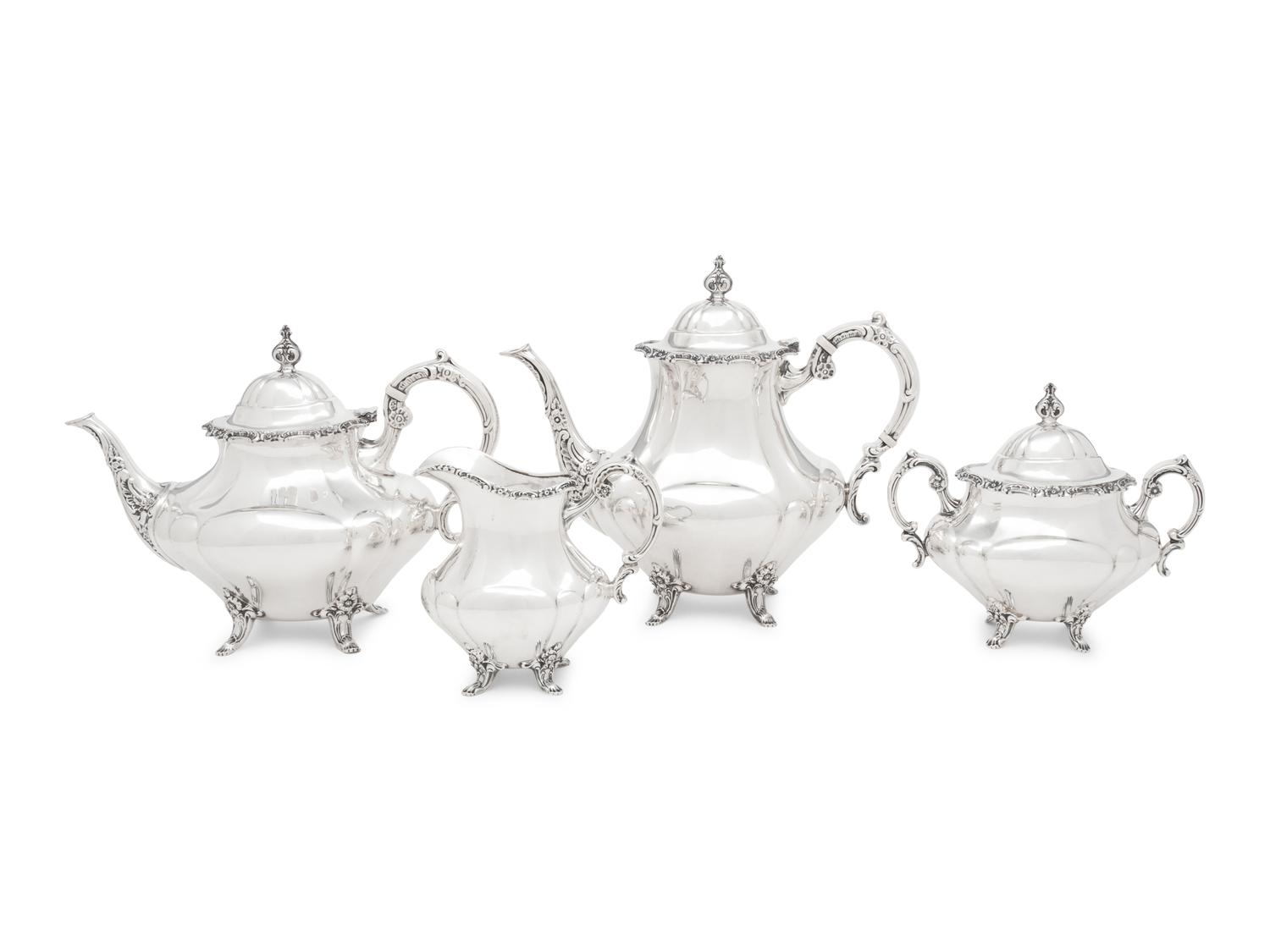 An American Silver Four-Piece Tea and Coffee Service