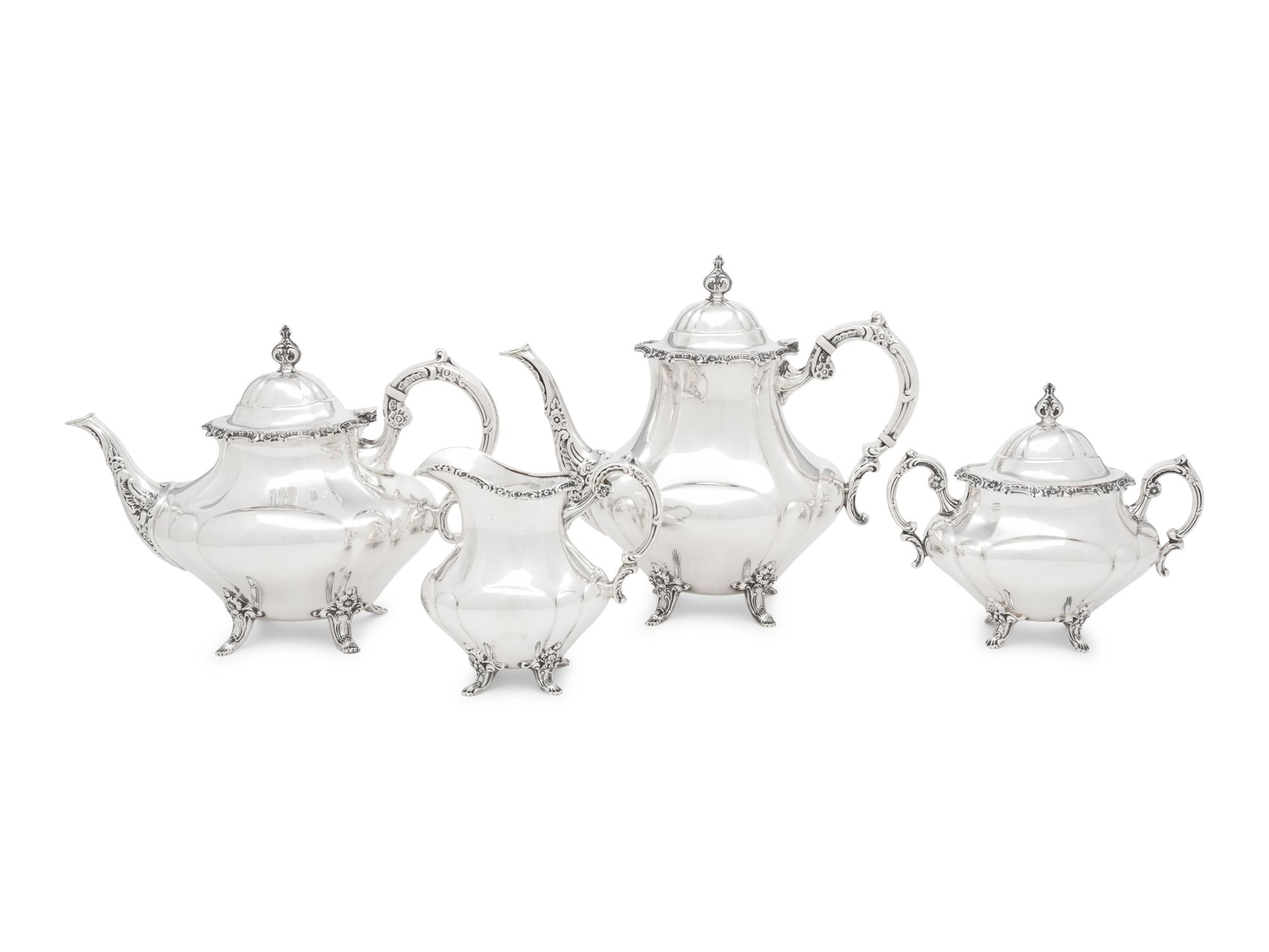 An American Silver Four-Piece Tea and Coffee Service