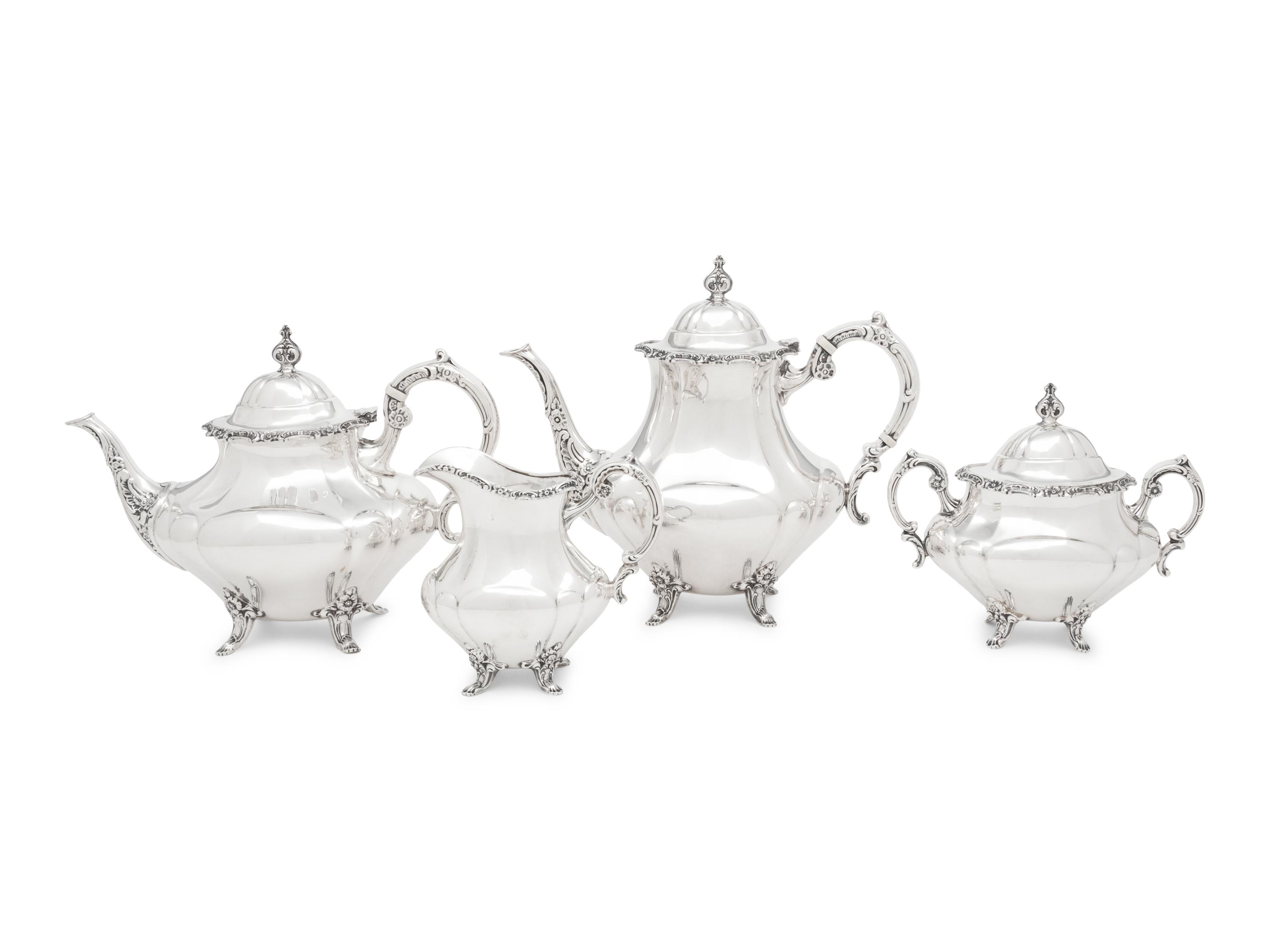 An American Silver Four-Piece Tea and Coffee Service